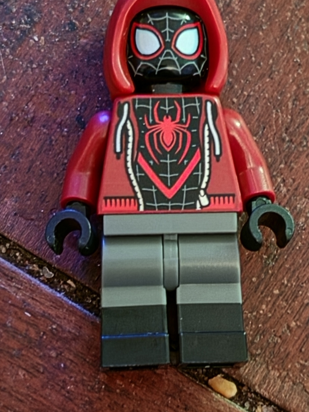 LEGO Marvel Spider-Man Miles Morales Minifigure 76071 76178 (sh679)